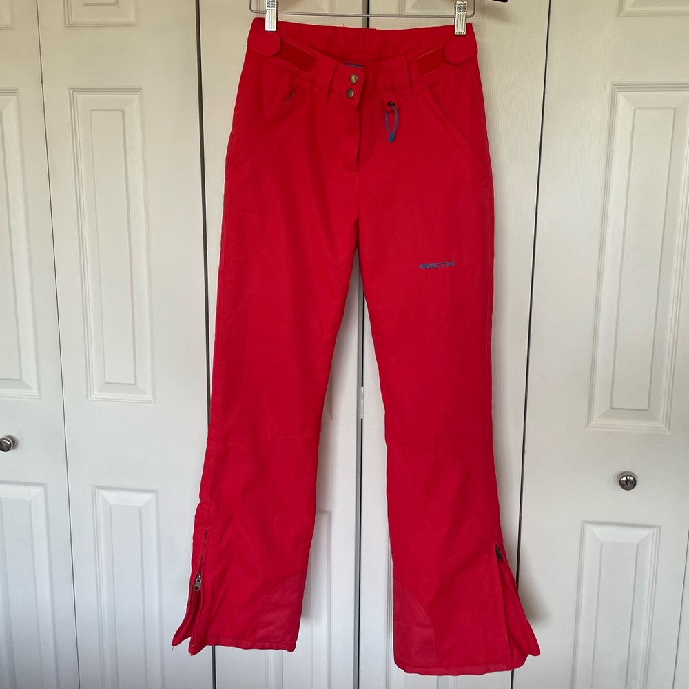 Womens XS pink snow pants